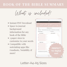 Load image into Gallery viewer, Book of the Bible Summary