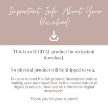 Load image into Gallery viewer, Bible Chapter Study Journal Template