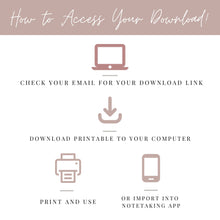 Load image into Gallery viewer, Bible Chapter Study Journal Template