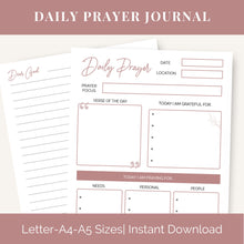 Load image into Gallery viewer, Daily Prayer Journal Template