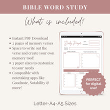 Load image into Gallery viewer, Daily Prayer Journal Template