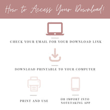 Load image into Gallery viewer, Daily Prayer Journal Template