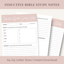 Load image into Gallery viewer, Inductive Bible Study Journal