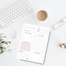 Load image into Gallery viewer, Sermon Notes Journal Template