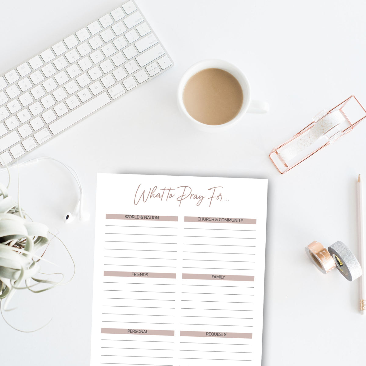 What to Pray? Journaling Printable | Instant Download – Faithfully Planted