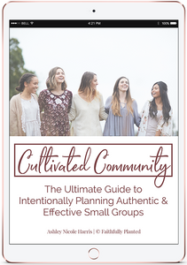 Cultivated Community: Your Ultimate Planning Guide for Leading Small Groups & Bible Studies