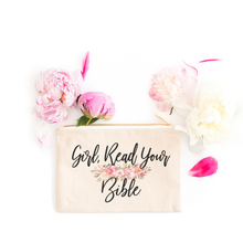 Load image into Gallery viewer, Girl, Read Your Bible Accessory Pouch