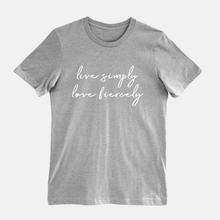 Load image into Gallery viewer, Live Simply Love Fiercely Tee