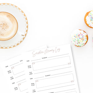 Scripture Memory Log