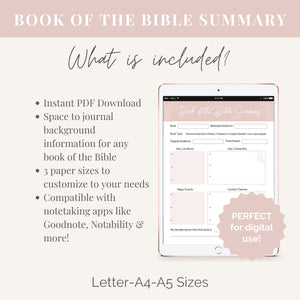 Book of the Bible Summary