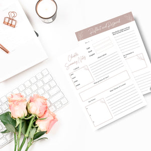 Bible Chapter Study Journal Template