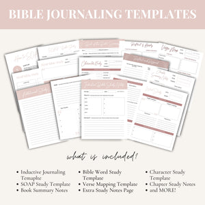 Bible Study Templates Bundle