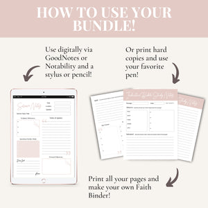 Bible Study Templates Bundle