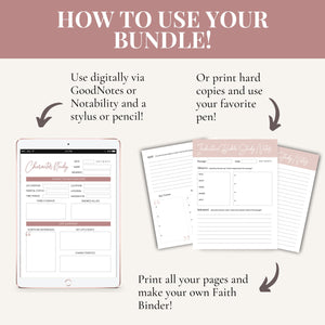 Ultimate Bible Study & Prayer Journal Bundle