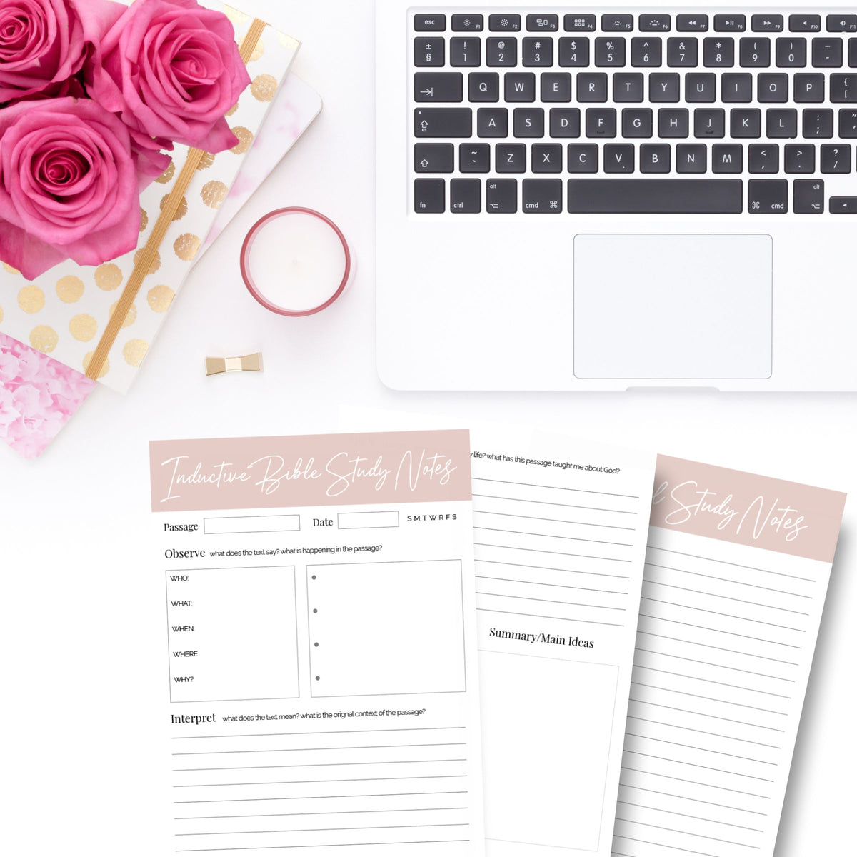 Inductive Bible Study Journal | Instant Download – Faithfully Planted