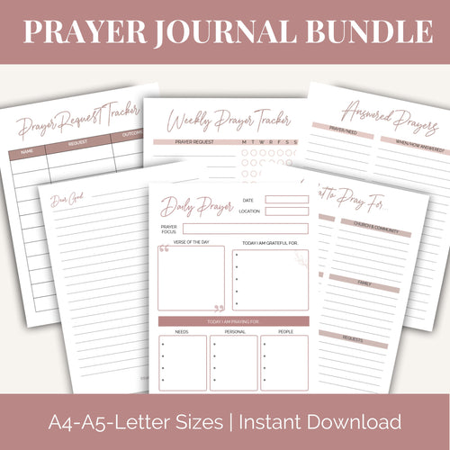 Prayer Journal Bundle