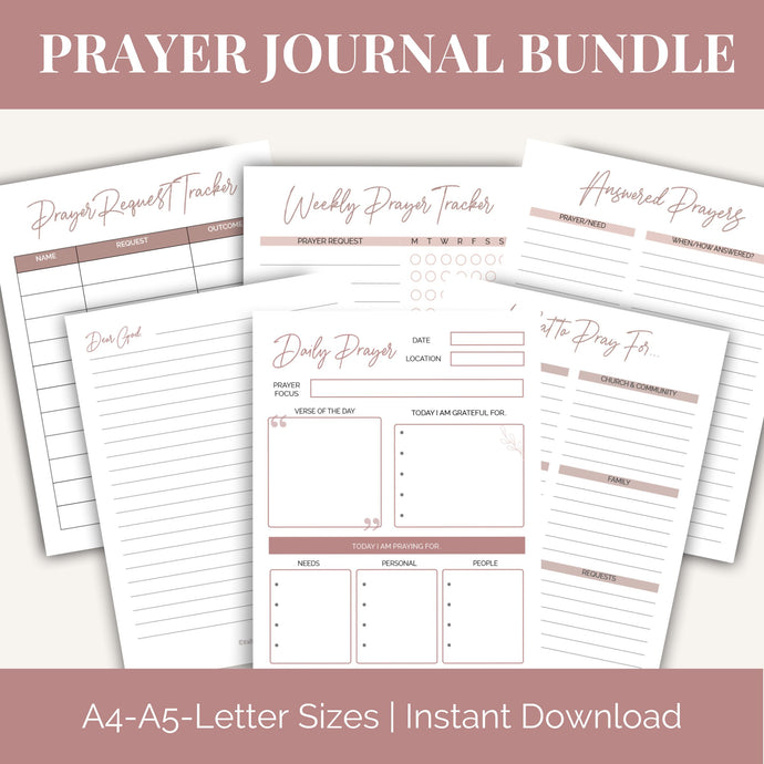 Prayer Journal Bundle