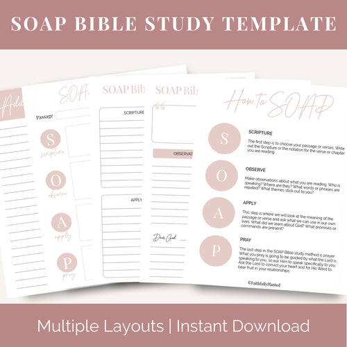SOAP Bible Study Template