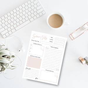 Sermon Notes Journal Template