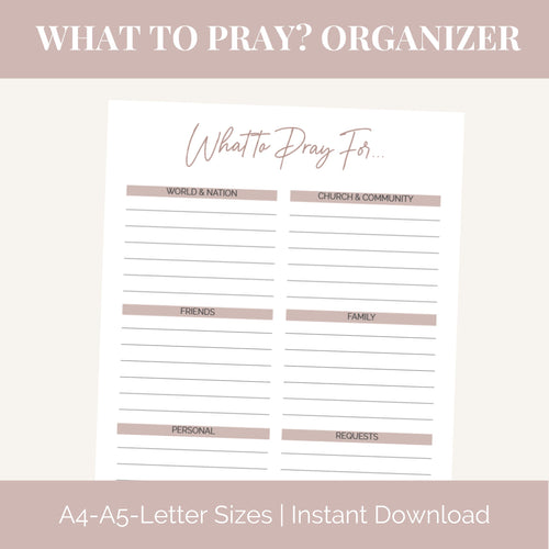 What to Pray? Journal