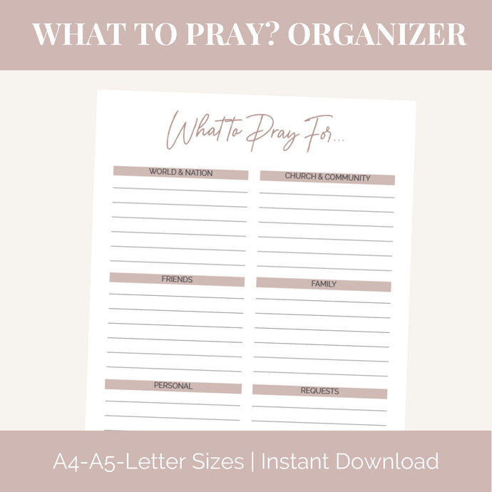 What to Pray? Journal