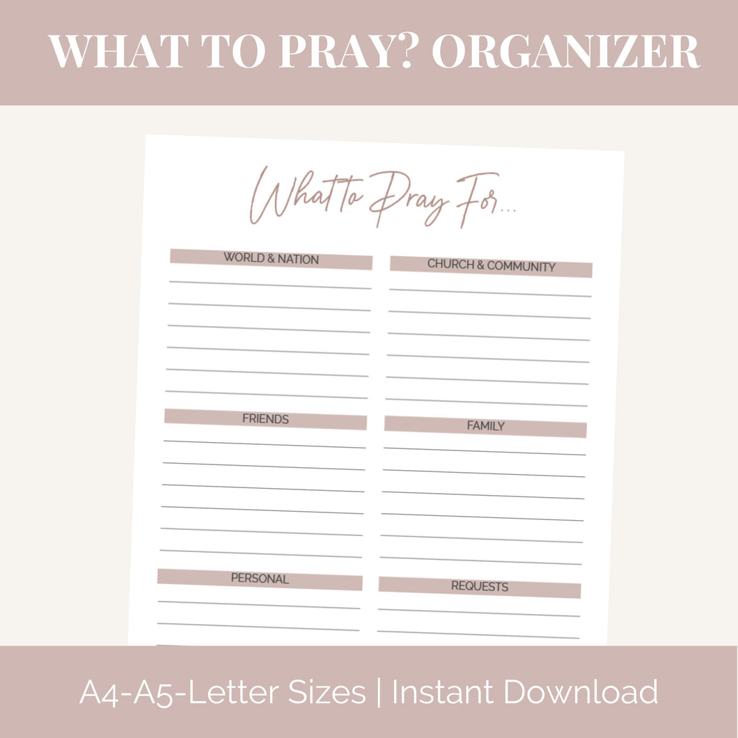 What to Pray? Journal