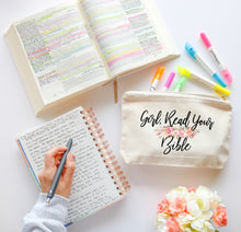 Load image into Gallery viewer, Girl, Read Your Bible Accessory Pouch