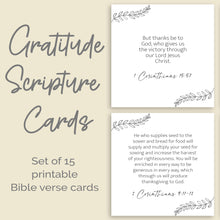 Load image into Gallery viewer, Gratitude Bible Verse Printable Cards